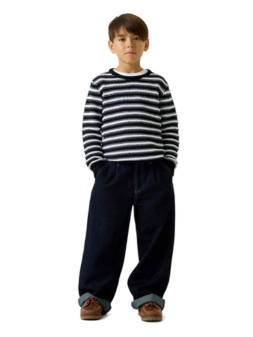 Guess Kids Oversize Rigid Denim Pants - Jeans Bambino - Denim