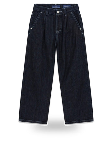 Guess Kids Oversize Rigid Denim Pants - Jeans Bambino - Denim