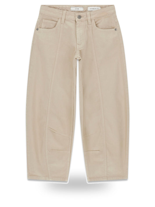 Guess Kids Canvas Oversize Balloon Pants - Pantaloni Bambino - Beige