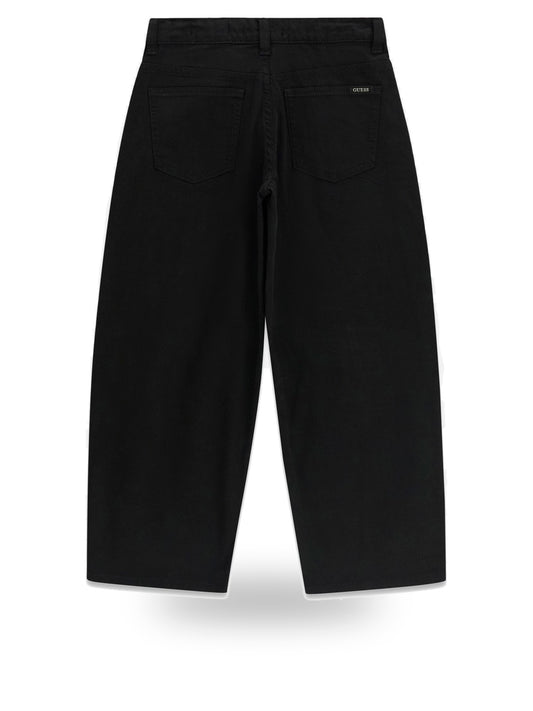 Guess Kids Canvas Oversize Balloon Pants - Pantaloni Bambino - Nero