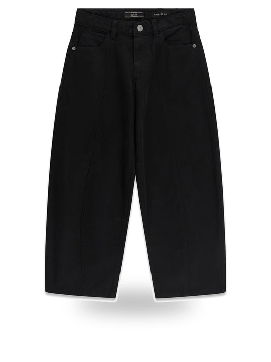 Guess Kids Canvas Oversize Balloon Pants - Pantaloni Bambino - Nero