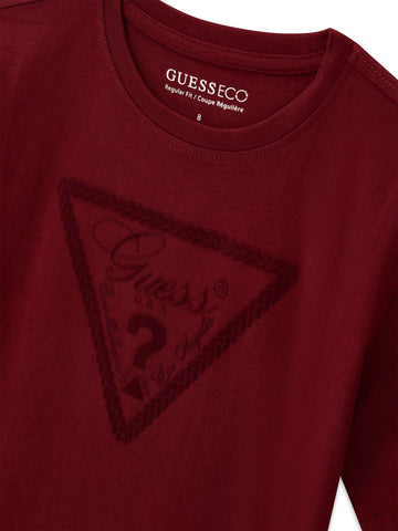 Guess Kids Ss T-shirt - T-Shirt Bambino - Vino