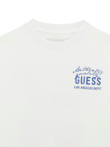 Guess Kids Oversize Ls T-shirt - T-Shirt Bambino - Bianco