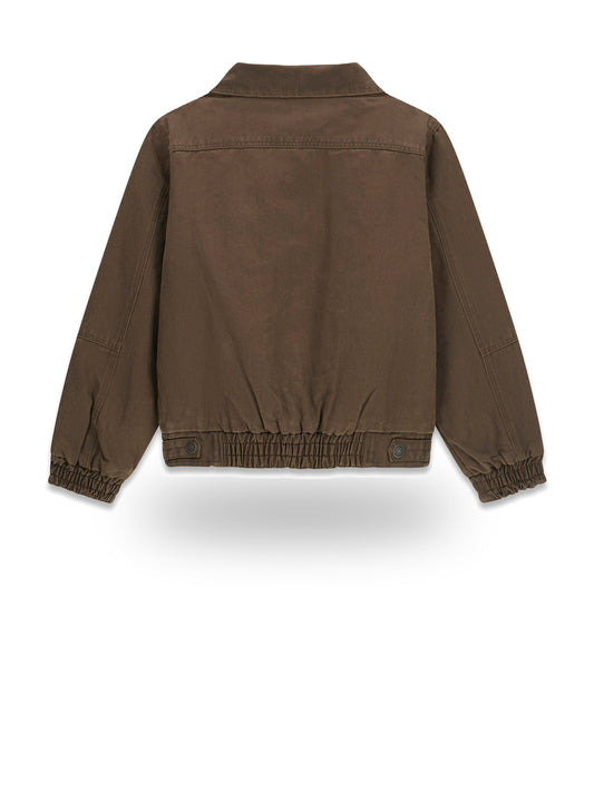 Guess Kids Waxed Padded Jacket - Capospalla Bambino - Marrone
