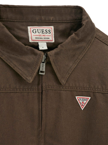 Guess Kids Waxed Padded Jacket - Capospalla Bambino - Marrone