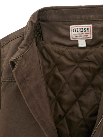 Guess Kids Waxed Padded Jacket - Capospalla Bambino - Marrone