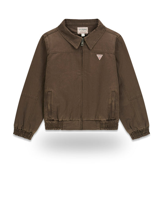 Guess Kids Waxed Padded Jacket - Capospalla Bambino - Marrone