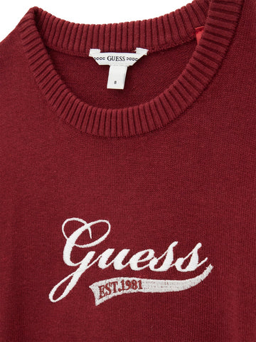 Guess Kids Ls Sweater - Maglieria Bambino - Vino