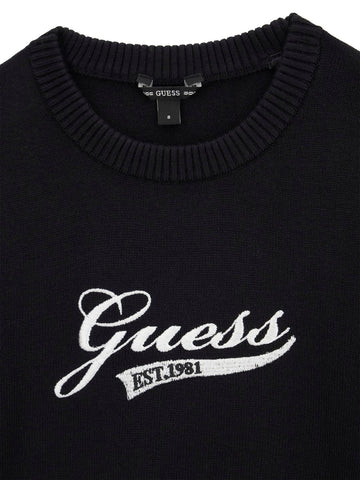 Guess Kids Ls Sweater - Maglieria Bambino - Nero