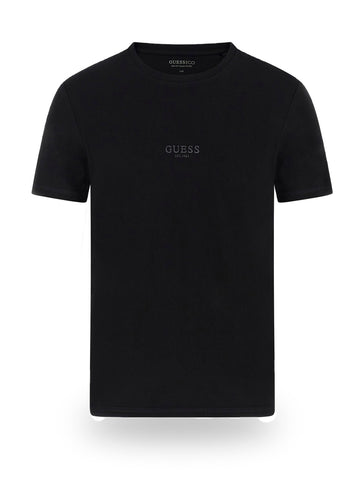 Guess Aidy Cn Ss Tee - T-Shirt Uomo - Nero