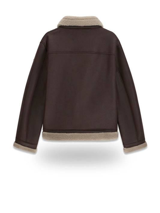 Guess Shearling Jacket - Capospalla Uomo - Pure Coffee