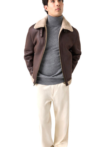 Guess Shearling Jacket - Capospalla Uomo - Pure Coffee