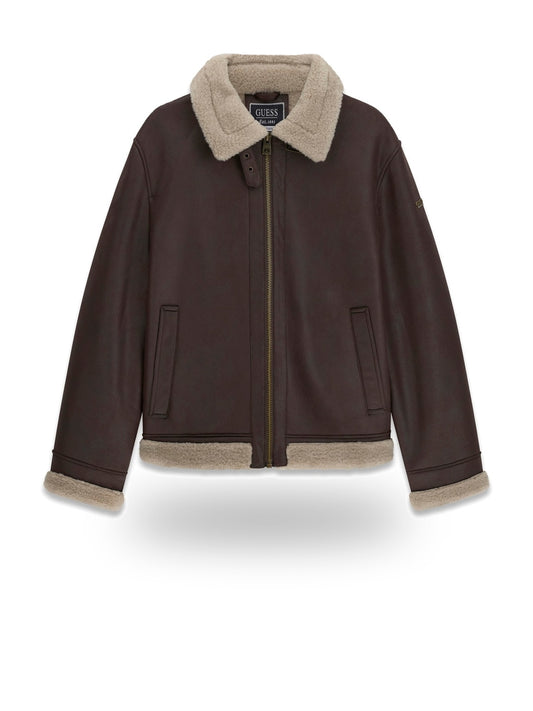 Guess Shearling Jacket - Capospalla Uomo - Pure Coffee