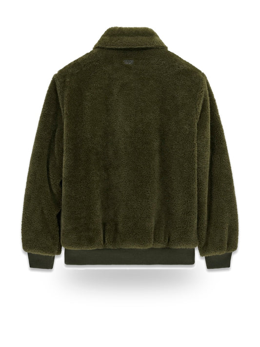 Guess Eco Fur Bomber - Capospalla Uomo - Olive Morning