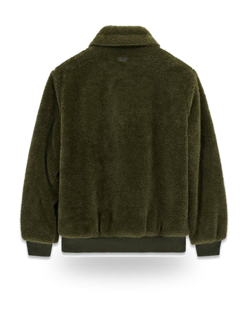Guess Eco Fur Bomber - Capospalla Uomo - Olive Morning