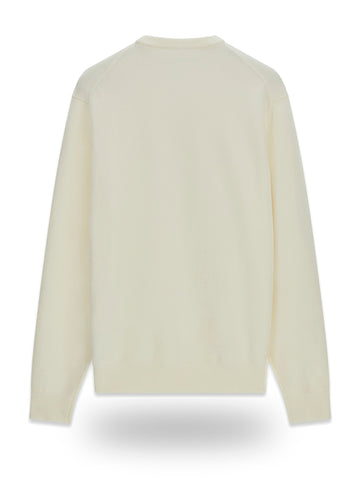 Guess Noburo Cn Logo Reverse Ls Swtr - Maglieria Uomo - Beige
