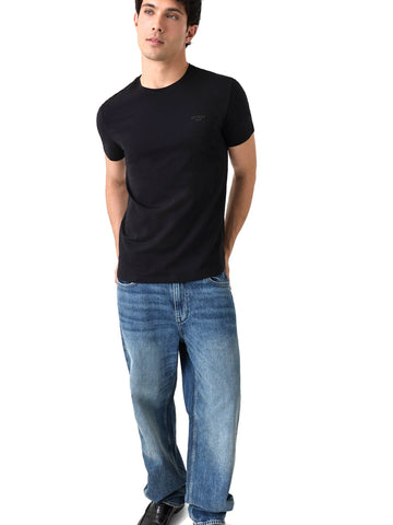 Guess Cn Ss Core Extra Slim Tee - T-Shirt Uomo - Nero