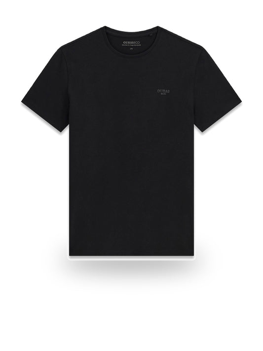 Guess Cn Ss Core Extra Slim Tee - T-Shirt Uomo - Nero