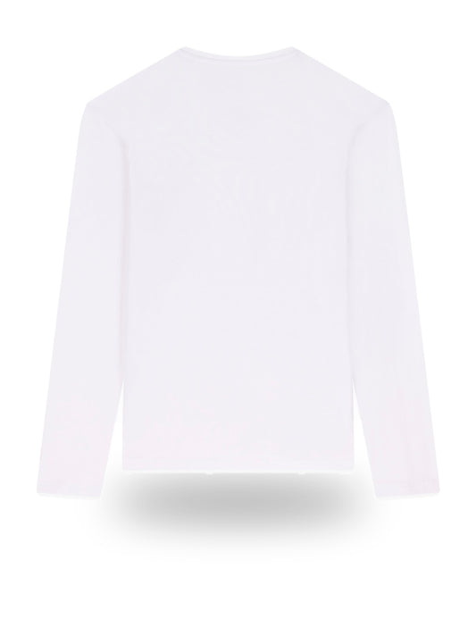 Guess Cn Ls Core Extra Slim Tee - T-Shirt Uomo - Bianco