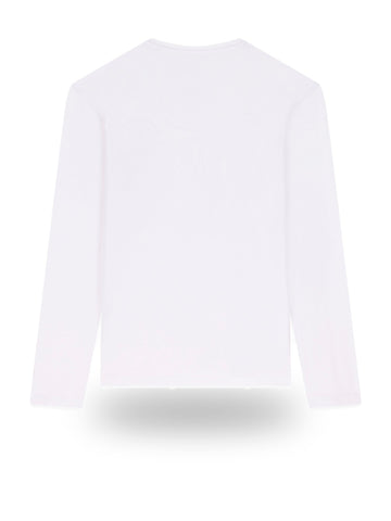 Guess Cn Ls Core Extra Slim Tee - T-Shirt Uomo - Bianco