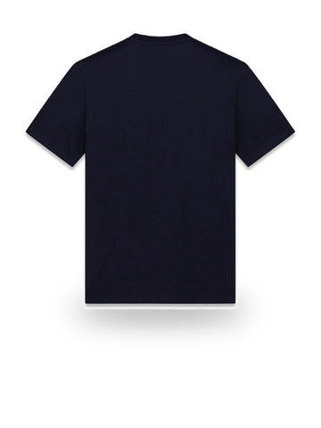 Guess Cn Ss Guess Logo Embroidery Te - T-Shirt Uomo - Blu