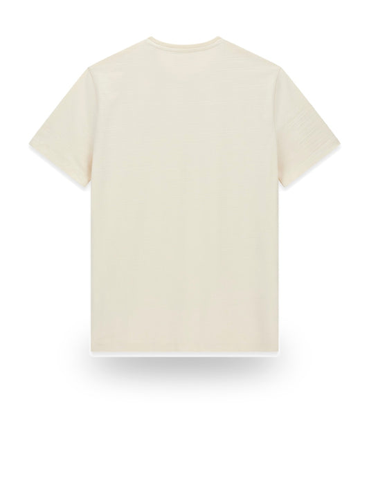 Guess Cn Ss Textured Jersey Tee - T-Shirt Uomo - Beige