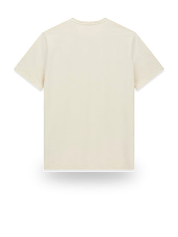 Guess Cn Ss Textured Jersey Tee - T-Shirt Uomo - Beige