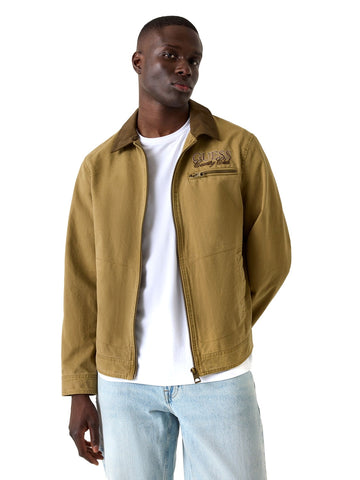Guess Washed Cotton Jacket - Capospalla Uomo - Cammello