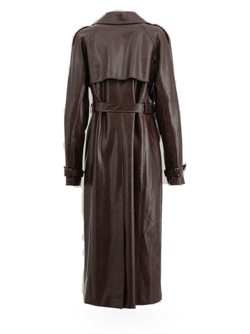 Hinnominate Trench Over In Ecopelle - Capospalla Donna - Caffe