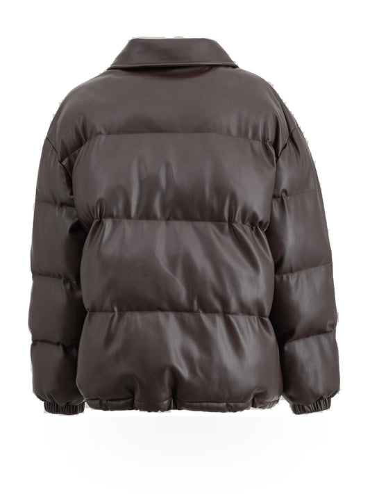 Hinnominate Bomber In Ecopelle - Capospalla Donna - Caffe