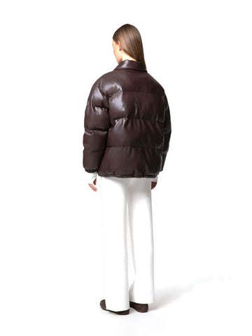 Hinnominate Bomber In Ecopelle - Capospalla Donna - Caffe