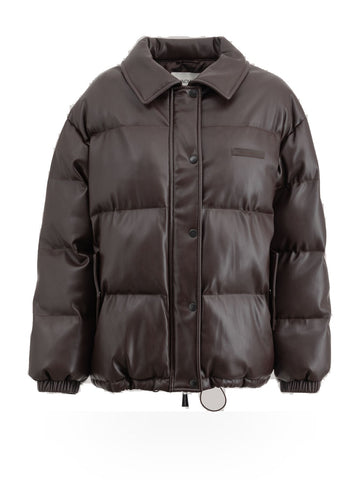 Hinnominate Bomber In Ecopelle - Capospalla Donna - Caffe