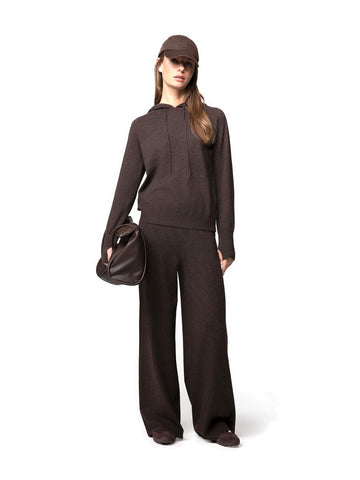 Hinnominate Maglia Cappuccio Con Ricamo - Maglieria Donna - Caffè