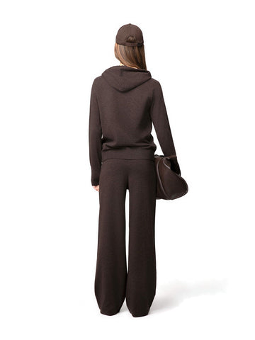 Hinnominate Maglia Cappuccio Con Ricamo - Maglieria Donna - Caffè