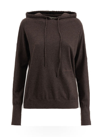 Hinnominate Maglia Cappuccio Con Ricamo - Maglieria Donna - Caffè