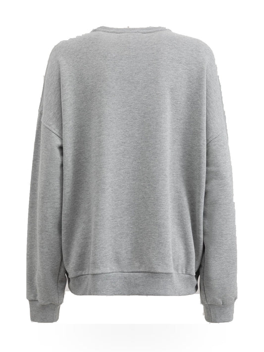 Hinnominate Felpa Paricollo Con Stampa - Felpe Donna - Grigio