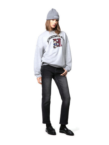 Hinnominate Felpa Paricollo Con Stampa - Felpe Donna - Grigio