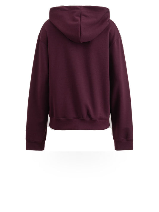 Hinnominate Felpa Cappuccio Full Zip In Viscosa - Felpe Donna - Bordeaux