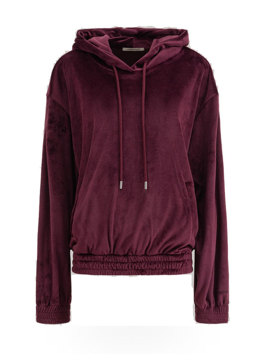 Hinnominate Felpa Cappuccio In Ciniglia - Felpe Donna - Bordeaux