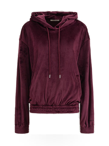 Hinnominate Felpa Cappuccio In Ciniglia - Felpe Donna - Bordeaux