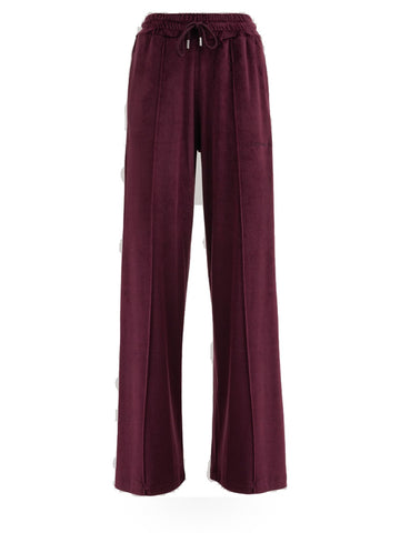 Hinnominate Pantalone Dritto In Ciniglia - Pantaloni Donna - Bordeaux
