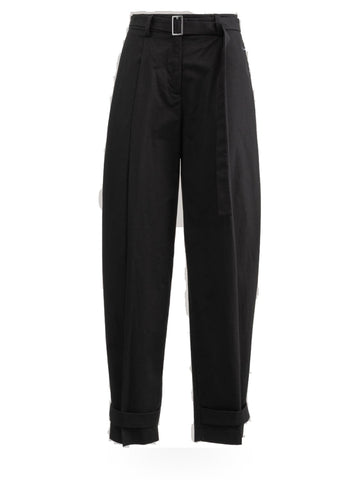 Hinnominate Pantalone Cotone Cinturino - Pantaloni Donna - Nero