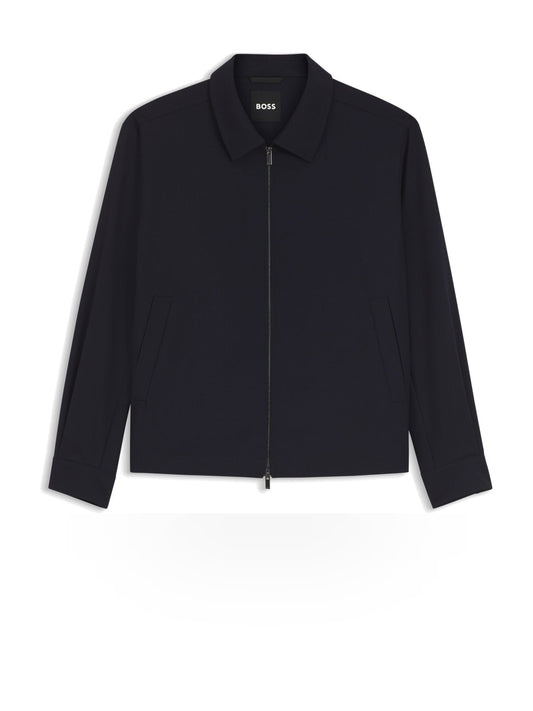 Hugo Boss P-Carper-Zip - Capospalla Uomo - Blu Scuro