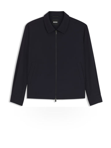 Hugo Boss P-Carper-Zip - Capospalla Uomo - Blu Scuro