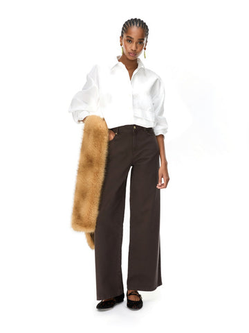 IBlues Iblnina - Pantaloni Donna - Marrone