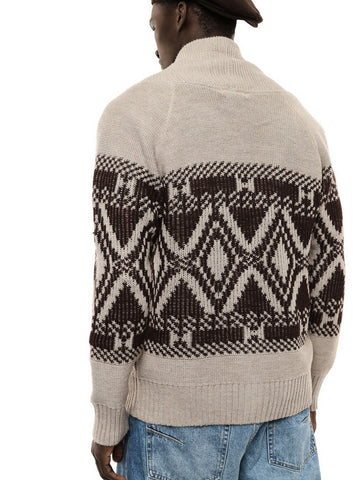 Imperial Maglia - Maglieria Uomo - Multicolor Corda/Marrone