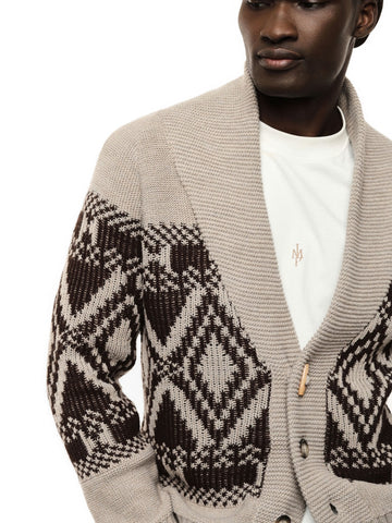 Imperial Maglia - Maglieria Uomo - Multicolor Corda/Marrone