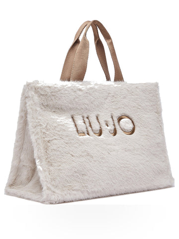 Liu-Jo L Tote Fake Fur - Borse Donna - Burro