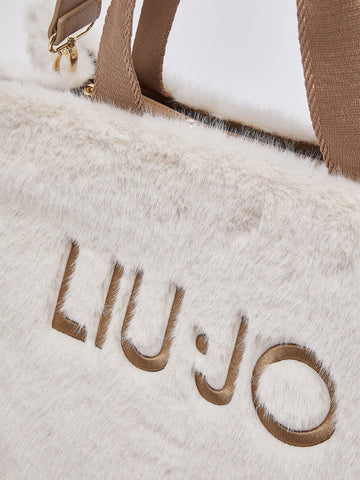 Liu-Jo L Tote Fake Fur - Borse Donna - Burro