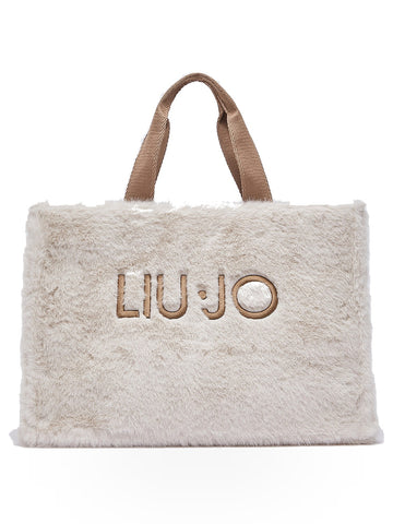 Liu-Jo L Tote Fake Fur - Borse Donna - Burro